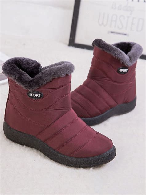 LUXUR Ladies Women's Waterproof Snow Boots Fur Lined Winter Warm ...