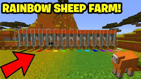 BUILDING A RAINBOW SHEEP FARM IN MINECRAFT (TONS Of Wool) (Logcraft Season 3) - YouTube