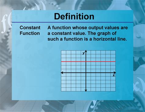 Definition--Functions and Relations Concepts--Constant Function | Media4Math