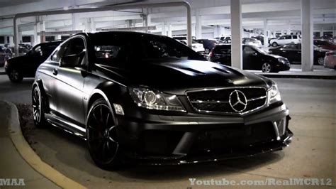 Mercedes Benz C63 AMG Black Series (Flat Black) - YouTube