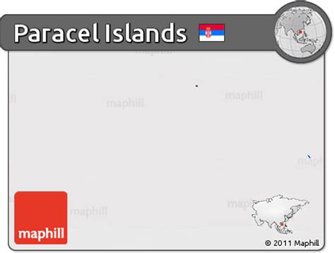 Free Flag 3D Map of Paracel Islands