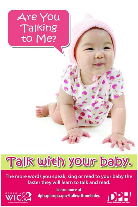 "Talk With Me Baby" Initiative | Georgia Department of Public Health | Child development, Baby ...