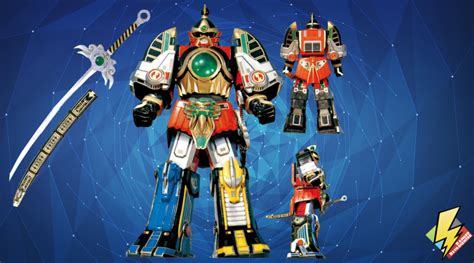 Power Rangers Mighty Morphin' Thunder Megazord Retro 7 Action Figure ...