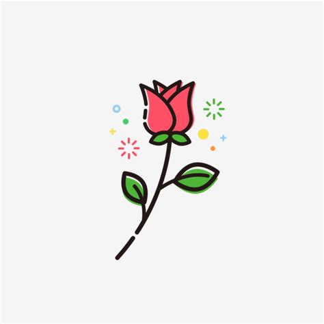 Rose Plant Vector Hd Images, Mbe Plant Icon Rose, Plant Icons, Rose ...