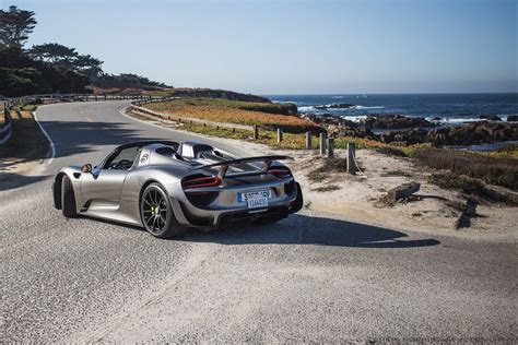 Porsche 918 Spyder Weissach Package Cruising in Pebble Beach - GTspirit