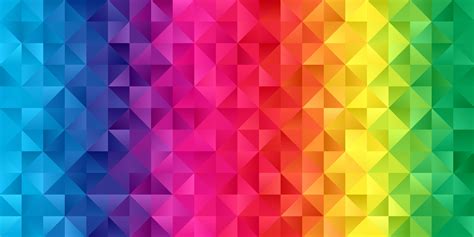 Rainbow coloured low poly banner 1236889 Vector Art at Vecteezy