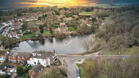 Walton on the Hill Surrey Pond Sunset - Etsy