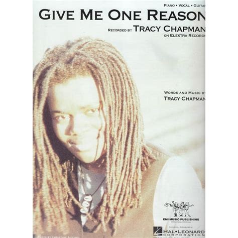 Tracy Chapman Give Me One Reason Sheet Music - Walmart.com - Walmart.com