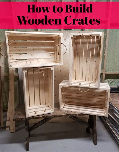 DIY: How to Build a Wooden Crate | Wooden storage crates, Diy storage crate, Wooden crates