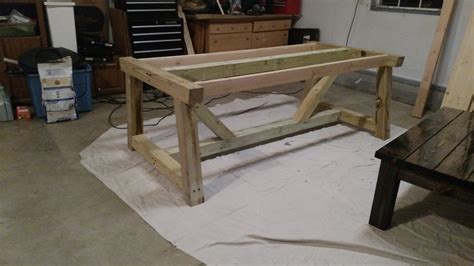 Ana White | Farmhouse Truss Beam Dining Table - DIY Projects