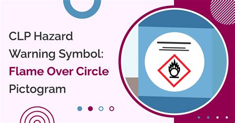 CLP Hazard Warning Symbol: Flame Over Circle Pictogram - dataEssence