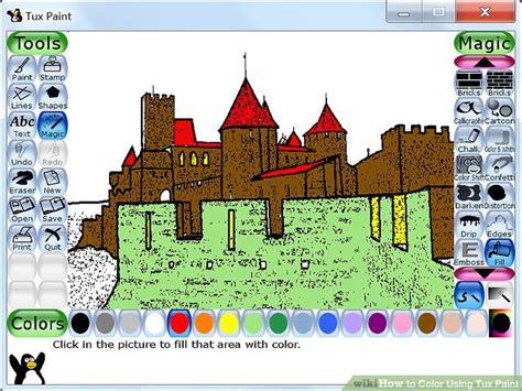 How to Color Using Tux Paint: 6 Steps (with Pictures) - wikiHow