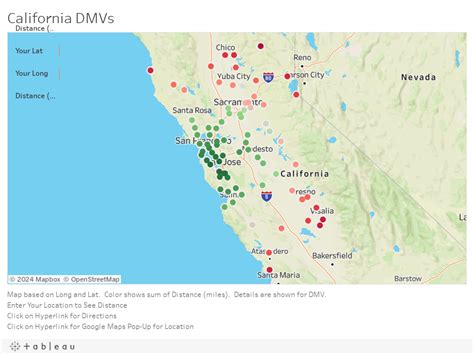 California DMV Locations with Tableau - DJames.net