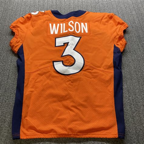 Crucial Catch - Broncos Russell Wilson Game Worn Jersey (10/06/22) Size ...