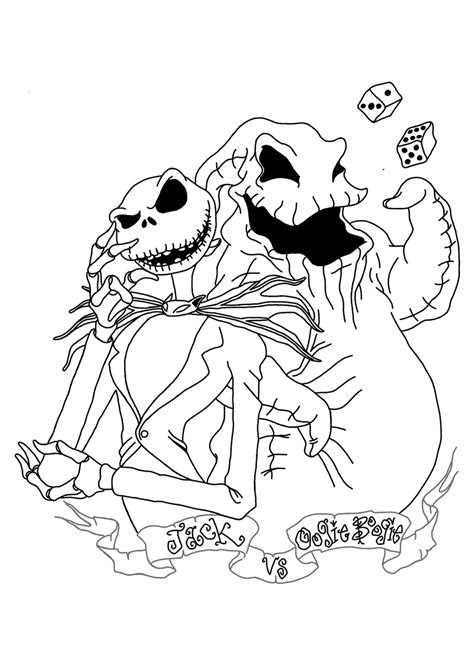 Oogie Boogie Coloring Pages - Coloring Home