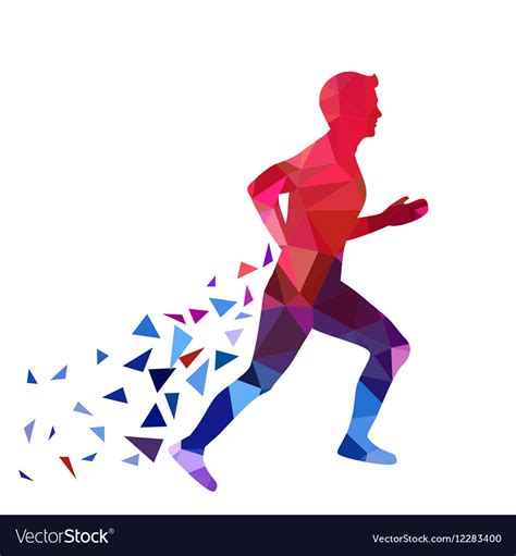 Man running Royalty Free Vector Image - VectorStock