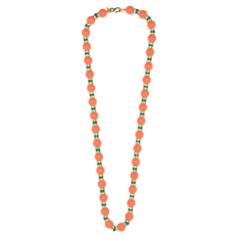 Coral Bead Necklace – KennethJayLane.com