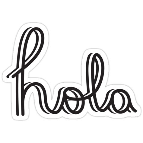 "Hola" Stickers by Jeferson | Redbubble