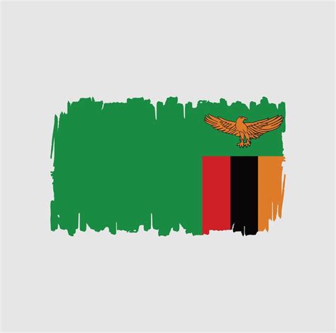 Zambia Flag Brush Strokes. National Flag 6553305 Vector Art at Vecteezy