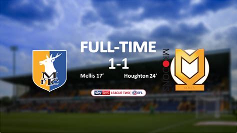 Mansfield Town FC on Twitter: "FULL-TIME: #Stags 1-1 MK Dons Full-time ...