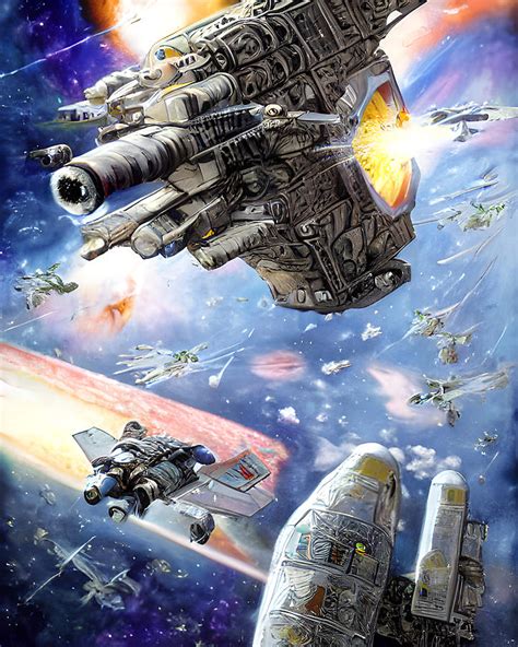 Space War Illustration Digital Art by Ervina Anandhita - Fine Art America