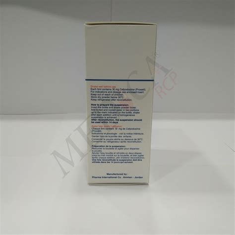 Medica RCP |Cefodox Suspension 50mg | Indications | Side Effects | Composition | Route | all ...