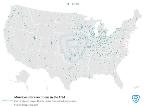 Number of Maurices locations in the USA in 2024 | ScrapeHero