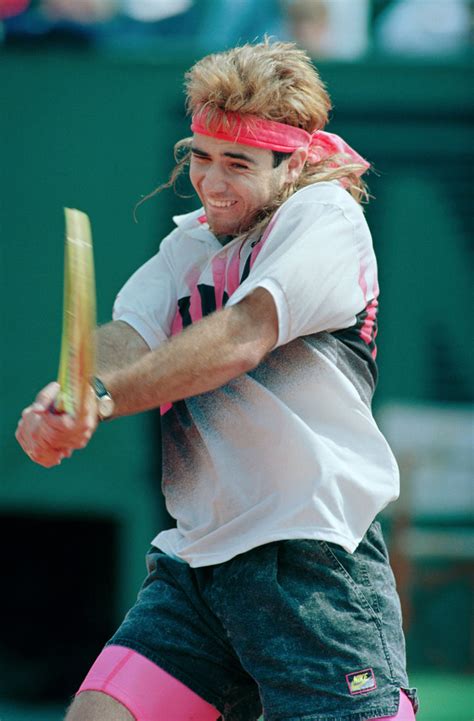 Andre Agassi, French Open (1990) – Snap Goes My Cap