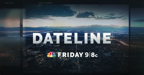 DATELINE FRIDAY PREVIEW: Righteous Obsession