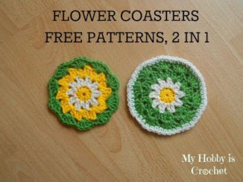 Crochet Daisy Flower Coaster