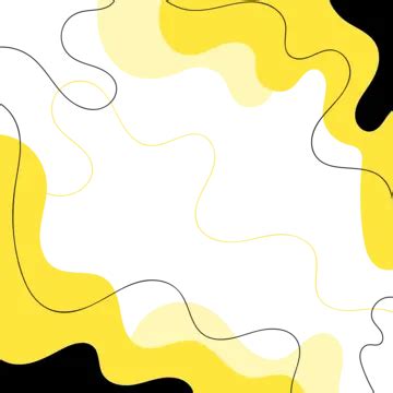 Abstract Black And Yellow Fluid Blank Background Vector, Abstract, Background, Fluid PNG and ...