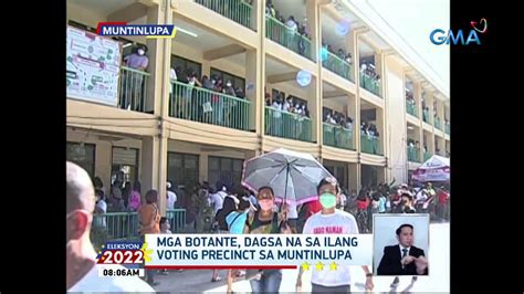 Mga botante, dagsa na sa ilang voting precinct sa Muntinlupa | Eleksyon ...