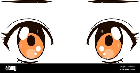 This is a illustration of Cute anime-style eyes in normal times Stock Vector Image & Art - Alamy