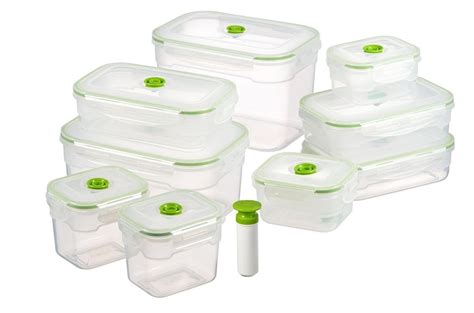 19-pc Vacuum Food Storage Containers, Rectangular - Walmart.com