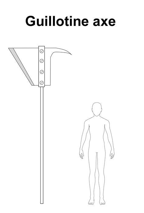 fantasy re-armed idea. Guillotine axe for trolls and giants. : r/Shadiversity