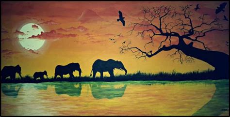 African Safari Paintings - Painting Photos