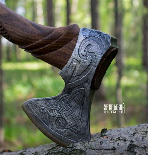 Celtic axe hand-forged Vikings. easy hike axe Celtic style. | Etsy