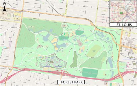 Forest Park St Louis Map Printable | Printable Maps