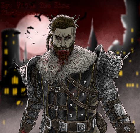 Drew my Viking BP as a Vampire for this spooky event. Might finish a ...