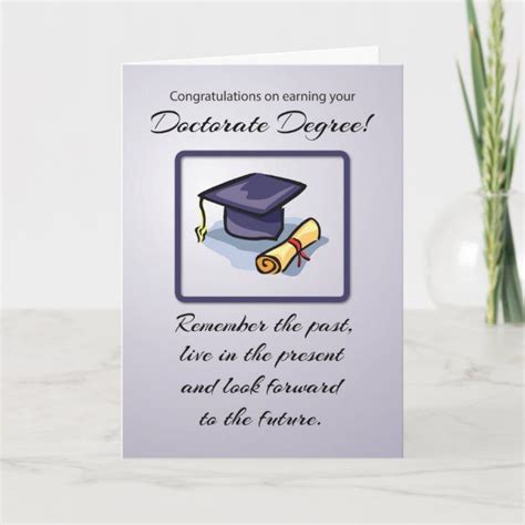 Doctorate Degree Graduation Remember the Past Card | Zazzle | Masters degree graduation ...