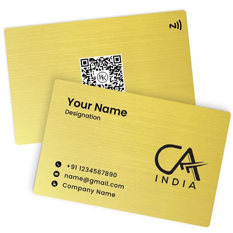 Metal Business Cards With Qr Code | Custom Metal Business Cards
