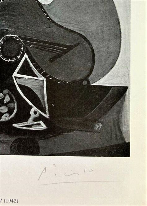 Pablo Picasso - Still Life with a Guitar, Original Hand Signed Print with COA | #3884572528