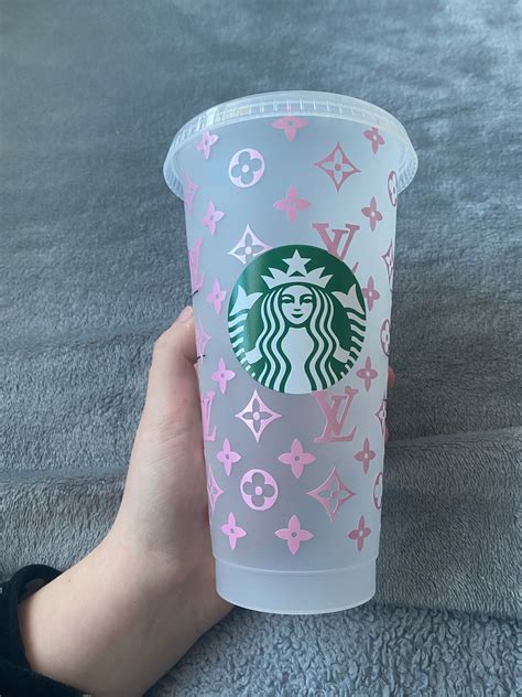 Starbucks cold cup-Pink | Etsy