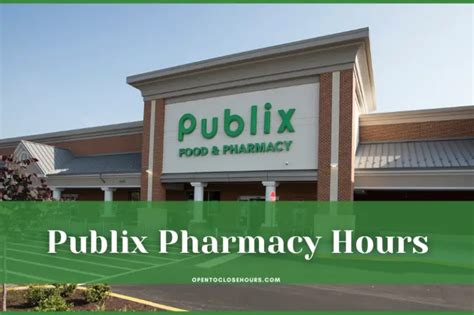 What Time Does Publix Pharmacy Close? - Publix Pharmacy Hours 2023