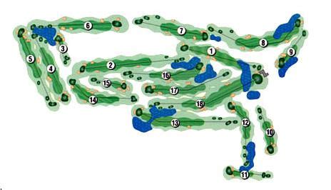 Turtle Creek Golf Course - Layout Map | Course Database