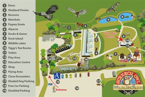 Site-Map - Screech Owl Sanctuary & Animal Park