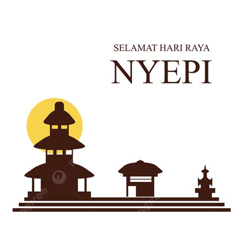 Ceremony Clipart Hd PNG, Hari Raya Nyepi Pura Ceremony Hindu, Landscape, Vector, Hindu New Year ...