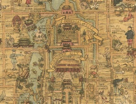 Ancient Map of Beijing China 15th Century Old Map Antique - Etsy