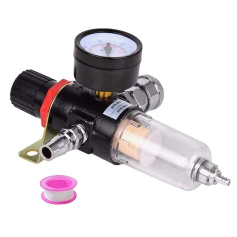 Buy 1/4" BSP Air Compressor Moisture Filter Trap Oil Water Separator Regulator Lubricator Online ...