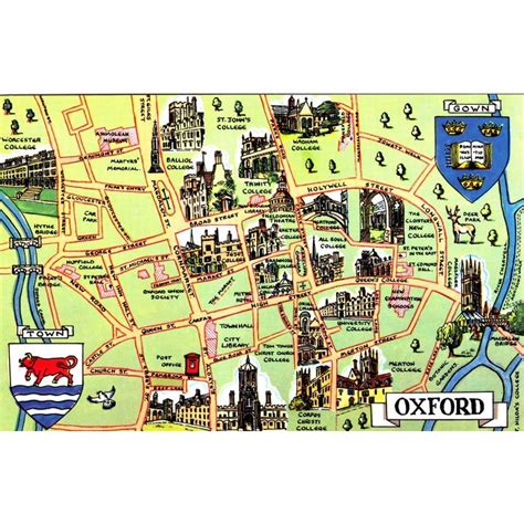 Oxford Map Tourism Map Screenshot - Bank2home.com